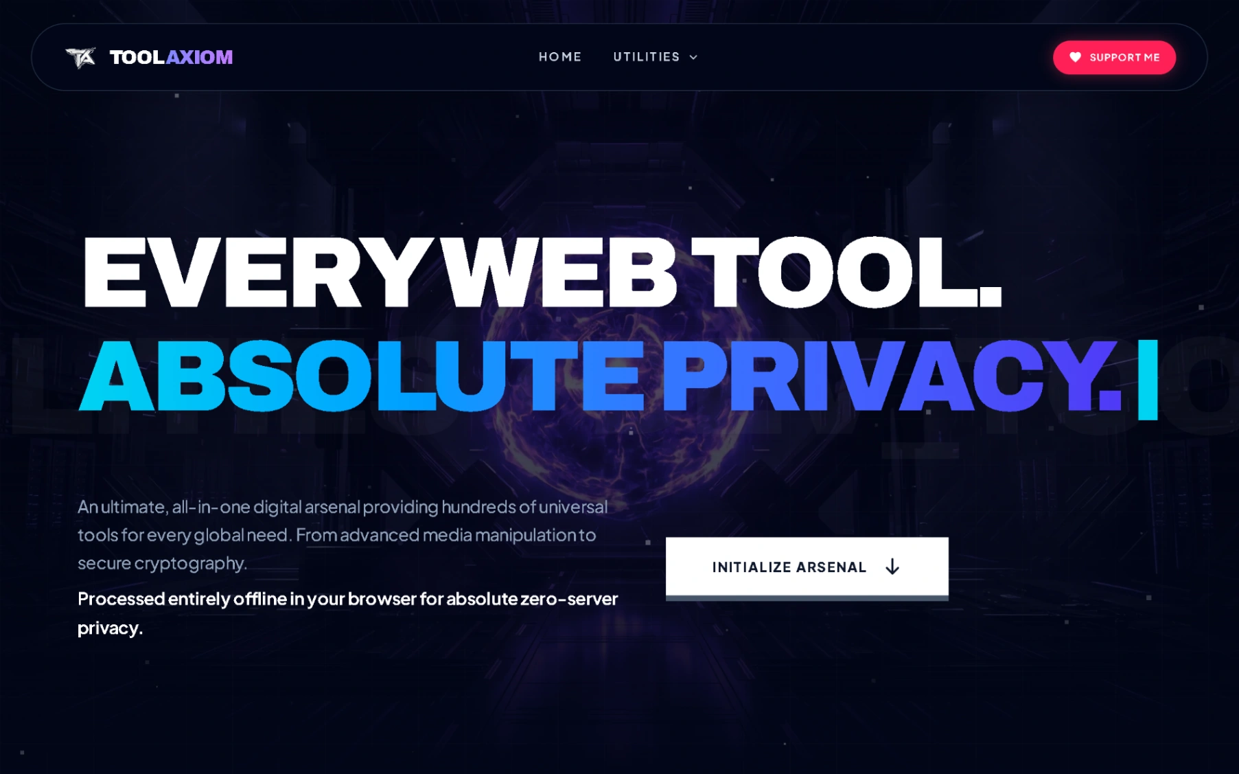 ToolAxiom | Absolute Privacy Client-Side Engine