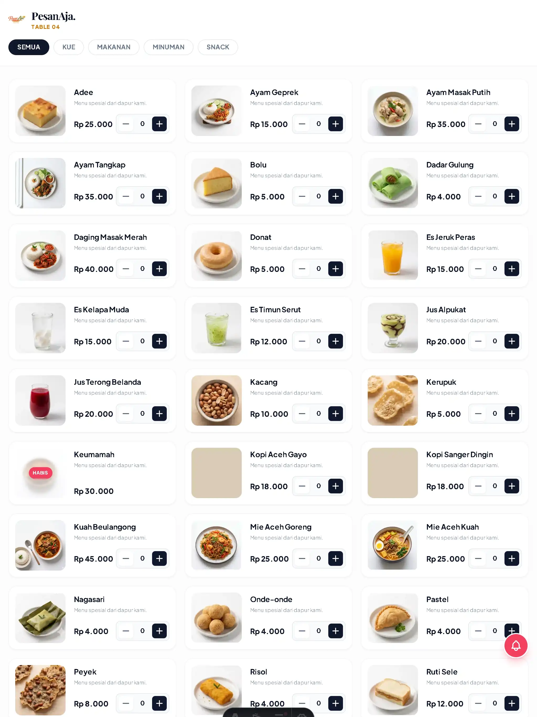 Contactless Dining